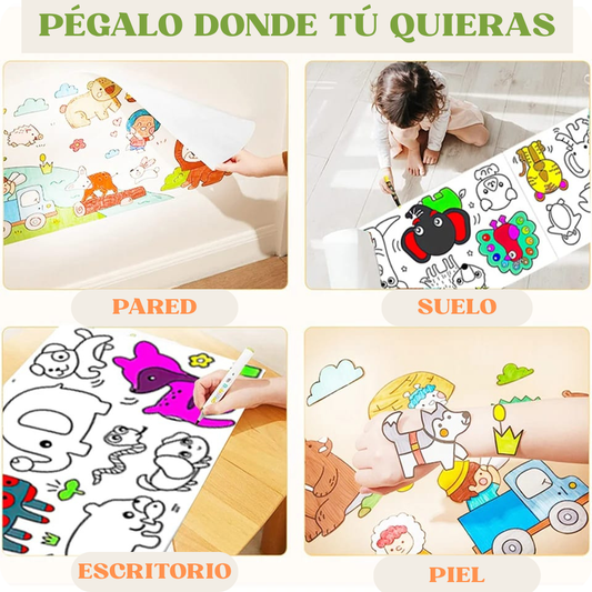 Papel De Dibujos Para Colorear de Pared