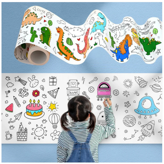 Papel De Dibujos Para Colorear de Pared